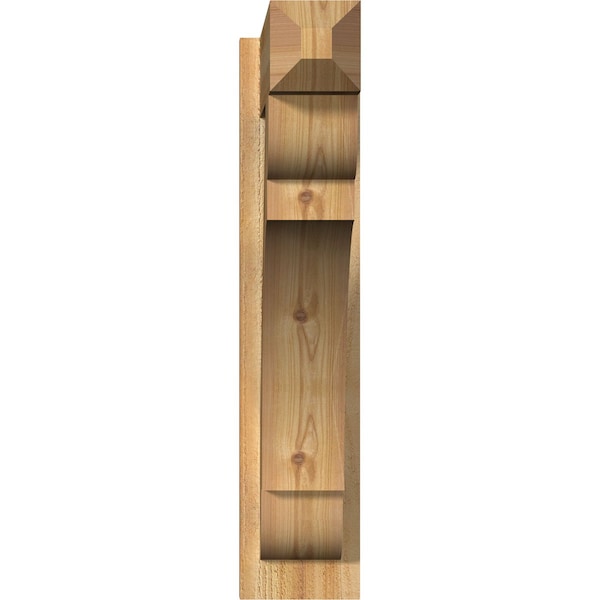 Olympic Rough Sawn Craftsman Outlooker, Western Red Cedar, 6W X 24D X 28H